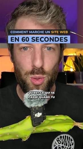 Comment marche un site web : ce qui se passe quand tu tapes une adresse, du DNS à la base de données, expliqué en 60 secondes. J'ai une dizaine de sites en ligne, et derrière c'est toujours le même trajet. Sur le principe, c'est un aller-retour : ton navigateur demande une page, et un serveur la lui envoie. → Le nom de domaine : l'adresse que tu tapes, qui ne s'achète pas mais se loue à l'année. → Le DNS : l'annuaire d'Internet, tu lui donnes un nom de domaine et il te sort une adresse IP. → Le 