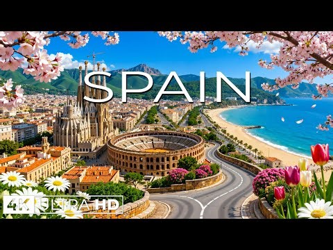 Spain 4K 🇪🇸 Scenic Landscapes, Historic Cities & Relaxing Travel Film