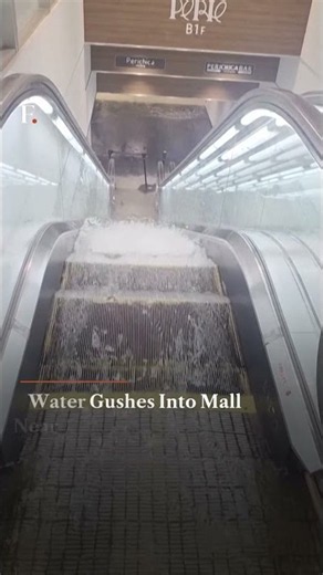 Water Gushes Into Mall Near Japan's Chiba Station Amid Record Rain | Firstpost News | N18G