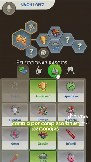NanoMods pt.22💚 “More Traits in CAS” de The Pancake 👀 Con este mod podrás cargar de personalidad a tus sims (hasta a tus solares) #LosSims #LosSims4 #sims4tok #Sims4 #sims4mods #simsmod #sims4mod #sims4cc #simmer