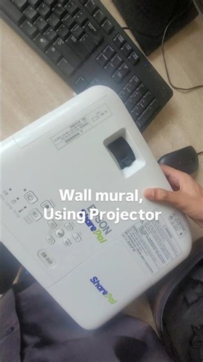 Traditional Staircase Wall Mural | Hand Painted Artwork Using Projector Reference | Camlin mural