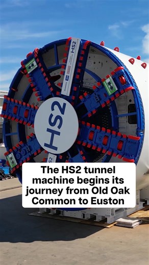 A major milestone for High Speed Two Limited (HS2 Ltd) 🚄 This week, HS2 started its advance into the heart of London as the first of two giant machines began tunnelling from Old Oak Common to Euston. The 1,624-tonne tunnel boring machine, named Madeleine, will excavate a 4.5 mile tunnel between the two stations. | Department for Transport