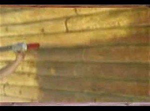 Log Home Cabin Corn Cob Crushed Glass Blasting Maintenance Restoration Maryland