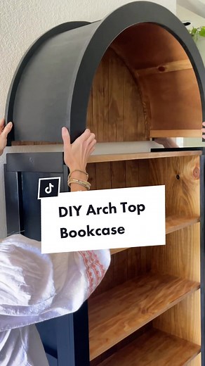 DIY Arched Bookcase Plans and Tutorial