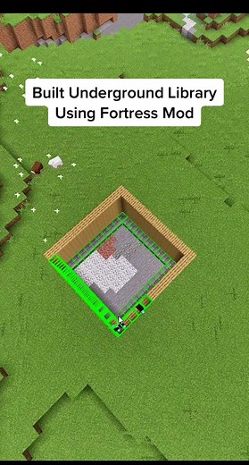 Underground Library Design with MineFortress Mod