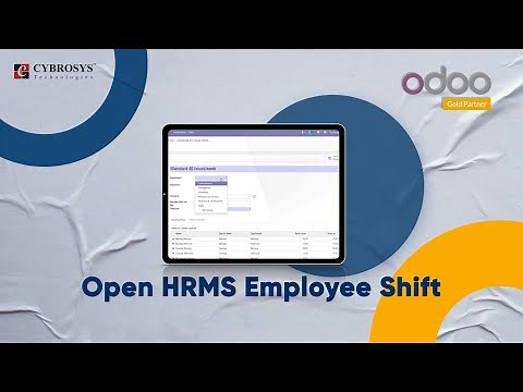 Open HRMS Employee Shift Management | Odoo App | Shift Management App