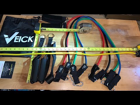 VEICK Resistance Bands set - Review great for exercise & Physical Therapy
