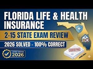 Florida Life and Health Insurance State Exam Review 2-15 2026 Solved 100% Correct
