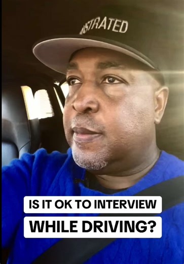 IS IT EVER OK TO SHOW UP TO A VIRTUAL JOB INTERVIEW WHILE DRIVING A CAR? DROP YOUR THOUGHTS IN THE COMMENTS. #jobinterviewtips #jobs #jobsearch #jobinterview