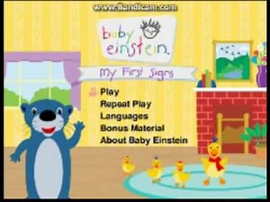 (REUPLOAD) Opening To Baby Einstein:My First Signs 2007 DVD