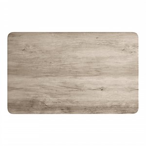 Lancaster Table & Seating 30" x 48" Rectangular Thermo-Formed MDF Table Top with Gray Wood Finish