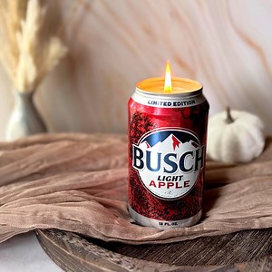 Busch Apple Light Beer Can Candle, Soy Blend, Upcycled Limited Edition - Etsy
