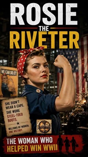 Rosie the Riveter 💪 | The Woman Who Helped Win WWII | #shorts