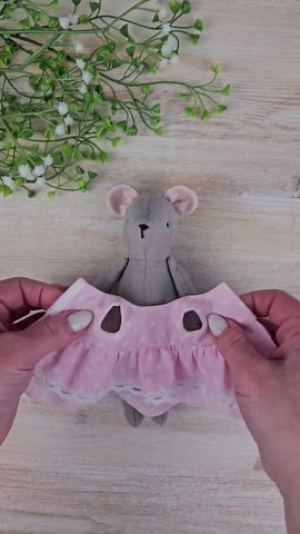 Mini Mouse Sewing Pattern PDF | 16cm Soft Doll   Dress Tutorial - Etsy
