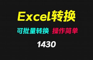 Excel的xls格式怎么转成xlsx格式？它支持批量互转
