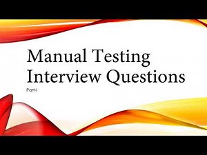 Manual Testing Top Interview Questions|| Part-1