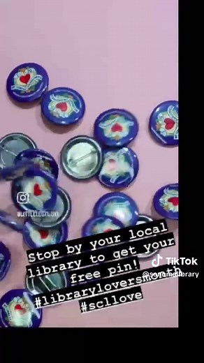 Sonoma County Library (@sonomalibrary) - February is Library Lovers’ Month! Stop by a #SonomaCountyLibrary throughout the month of February for an “I ❤️ My Library” pin! #SCLLove #LibraryLoversMonth