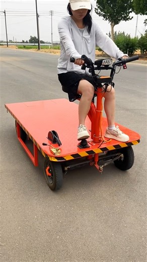 Watch This Powerful Flatbed Cart in Action – A Game-Changer for Heavy Loading #shortvideo