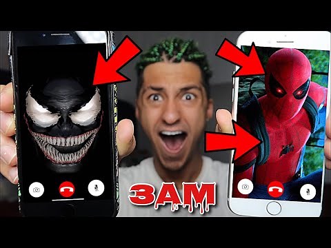 DO NOT CALL VENOM AND SPIDERMAN ON FACETIME 3AM!! *OMG THEY ACTUALLY CAME TO MY HOUSE*