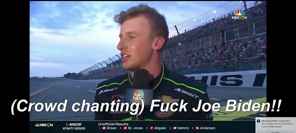 Let's Go Brandon Original - Brandon Brown Interview w/ NBC Sports Network (NBCSN) | @Missing Context