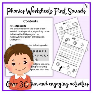 Phonics Letter Tracing Worksheets for Early Reading and Kindergarten Activities - Etsy UK