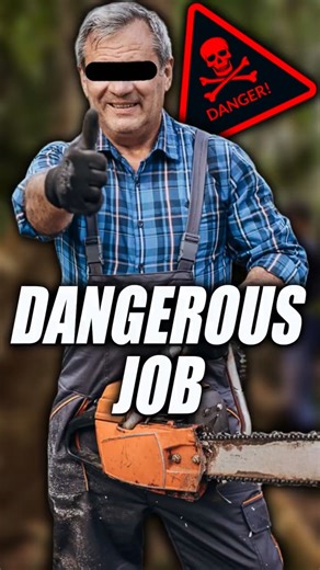 The World’s Most Dangerous Job: Life of a Lumberjack 🌲⚠️ #lumberjack #dangerousjobs