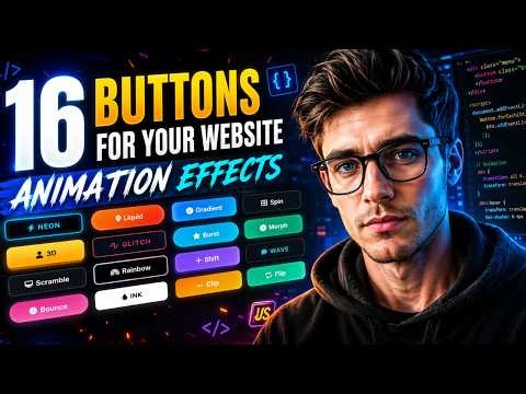 Made 16 buttons using HTML, CSS, and JS