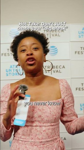 🙌 ABL, always be learning - a hot take on big breaks in filmmaking, from Pheobe Robinson ‪@tribeca‬