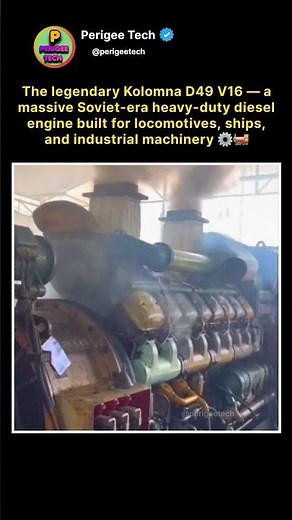 The Brutal Startup of a Soviet Diesel Giant 😳⚙️