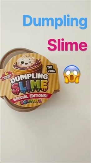 Opening the VIRAL Dumpling Slime 🥟 Did I get the GOLDEN one?! 😱 #slime #asmr #satisfying