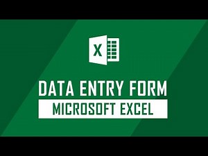 How to Create Data Entry Form in Microsoft Excel | Excel Tips