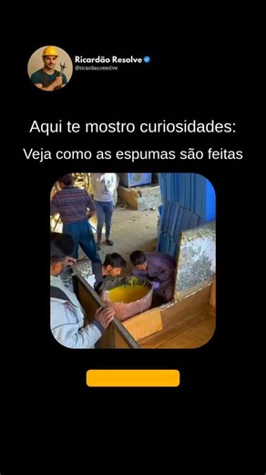 Ricardão | Reparo, consertos e soluções on Instagram: "🧪 Como as espumas são feitas? As espumas surgem a partir da mistura de líquidos e gases. Quando o ar é incorporado em um líquido (como sabão, detergente ou outros compostos químicos), formam-se bolhas presas por uma fina película de líquido — é isso que dá aquele aspecto leve e volumoso. No caso das espumas industriais (como colchões, isolantes ou esponjas), o processo é mais controlado: substâncias químicas reagem entre si, liberando gás e