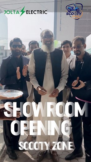 Grand Opening! Jolta Electric proudly opens the Scooty Zone Showroom in Rawalpindi! A special thanks to Managing Director Mr. Shahzaib Amjad & Director Mr. Jahanzaib Amjad for gracing the event with their presence. Explore our latest models, Style, Safety & Smart Electric Mobility! ⚡ Visit us today and ride into the future! #joltaelectric #scootyzone #rawalpindi #electricscooty #evrevolution #ridegreen | Jolta Electric
