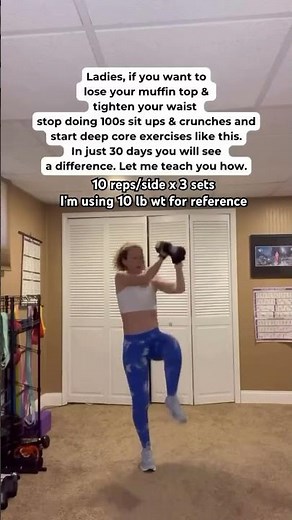 30 Day Simple Workout Challenge At Home!Do This Exercise With Me! 10 reps/side x 3 sets. You in?