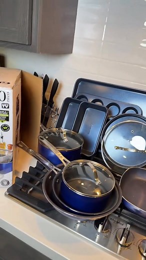 20 pc Granitestone cookware set #KitchenEssentials #cookware #cookwareset #cooking | Artavia Littlejohn