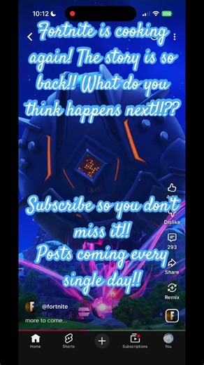 The Fortnite Story Is Back!! #shorts #trending #fyp #subscribe