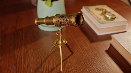 Vintage Brass Telescope With Tripod: Functional Nautical Decor - Etsy