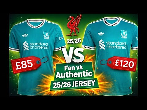 Liverpool 25/26 Third Kit | Authentic vs Replica Comparison (£120 vs £85) – Which is Better?