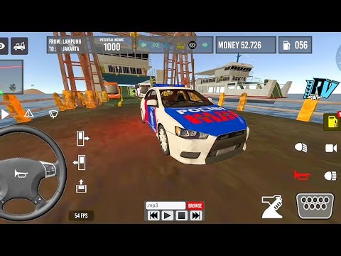 PATROLI MOBIL POLISI BUNYI SIRINE SUPER SERU! IDBS Mobil Polisi Lampung - Jakarta 🚔