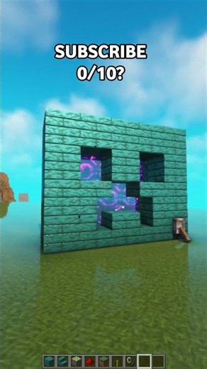 Minecraft Creeper Portal🥀 #shorts #minecraft #gaming