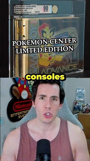 The Pokemon Center Limited Edition GOLD Game Boy Advance Console #pokemon