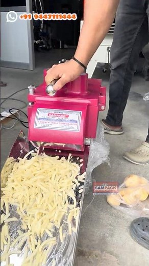 Our Potato Cutting Machine Will Blow Your Mind! 🥔⚡Cutting 100x Faster Than Hands!