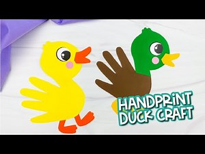 Duck Handprint Craft For Kids