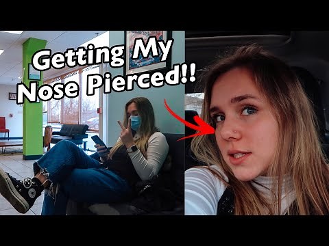 Getting My Nose Pierced!! My experience + vlog