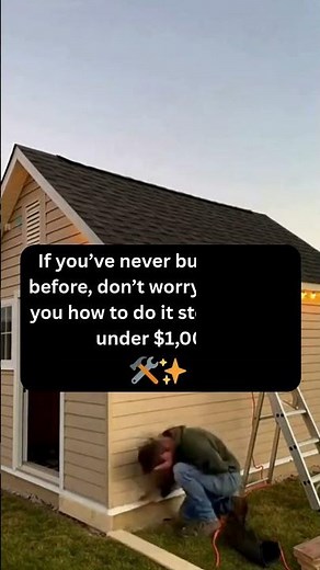 Beginner Shed Build That Actually Works 🛠️✨ #ShedGoals #DIYBuilder #HomeProjects