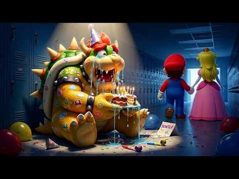 Sad Origin Story of Bowser at School... His Birthday Was RUINED 😨💔 Super Mario Odyssey Animation