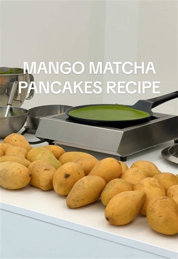 Matcha-Mango-Pancakes: Ein köstliches Rezept