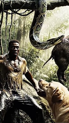 Python vs Dogs vs Human! 8-Second Survival Twist 😱🐍🐶”pythonattack #wildlifeclip #epicscene