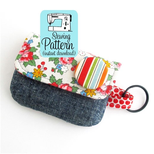 Keychain Clutch Sewing Pattern: Mini Wallet PDF (digital Download) - Etsy