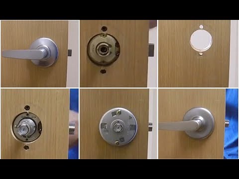 replacing passage commercial lever handle with storeroom function
